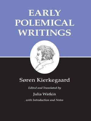 cover image of Kierkegaard's Writings, I, Volume 1